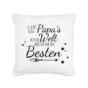 Kissen mit Spruch bester Papa mit Sternen und Pfeil inklusive Füllung pillow with saying best dad with stars and arrow including filling k22