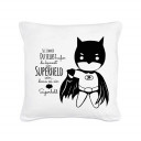Kissen mit Spruch Sei immer du selbst mit Superheld Pillow with saying "always be yourself" with superhero k23