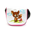 Kindergartentasche Kindertasche Tasche Füchslein mit Schmetterling Pilz und Namen kgt02 Kindergarten Bag children bag bag Fox with butterfly Mushroom and name kgt02