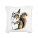 Kissen Eichhörnchen Winterschlaf mit Kissen und Schlafmütze inklusive Füllung Pillow squirrel hibernation with pillow and bedcap including filling ks05