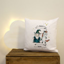 Kissen Dekokissen Dekorationskissen Kuschelkissen Couchkissen Polyesterkissen mit Zauberer Einhorn und Spruch Nur verrückte hier, komm Einhorn... wir gehen inklusive Füllung throw pillow decor pillow decoration pillow couch pillow cuddly cushion cuddle pi