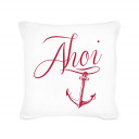 Kissen Dekokissen Sofakissen Maritim mit Anker und Spruch Ahoi inklusive Füllung Throw pillow decor pillow maritime with anchor and quote saying ahoi including filling ks55_3.jpg