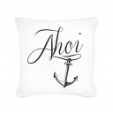 Kissen Dekokissen Sofakissen Maritim mit Anker und Spruch Ahoi inklusive Füllung Throw pillow decor pillow maritime with anchor and quote saying ahoi including filling ks55_1.jpg