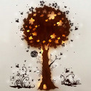 Hauptbild Schlummerlampe Nachtlampe Kinderlampe Wandlampe Zauberbaum mit Elfen und Feen wall lamp snooze light nightlight chidren lamp magic tree with elves and fairies M1264
