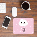 Mauspad Mousepad Mausunterlage kleine Wolke mit Herzen und Spruch a little smile for you Mousepad mouse pad little cloud with hearts and quote saying a little smile for you mp08