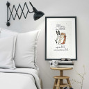 A3 Print Illustration Poster Plakat Hase und Igel mit Spruch "Liebe ist nie ohne Schmerz..." A3 Print illustration poster rabbit and hedgehog with saying "love is never without pain..." p31