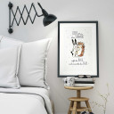A3 Print Illustration Poster Plakat Hase und Igel mit Spruch "Liebe ist nie ohne Schmerz..." A3 Print illustration poster rabbit and hedgehog with saying "love is never without pain..." p31