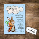 Postkarte Grußkarte Karte Print Illustration Hase und Möhre mit Spruch Zitat Sprichwort gute Freunde helfen dir postcard greeting card print illustration rabbit and carrot with quote saying good friends will help you pk88