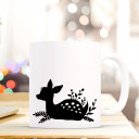 Tasse Becher Kaffeetasse Kaffeebecher Kindertasse Kinderbecher Rehkitz Rehlein liegendes Reh im Gras cup mug children cup children mug coffee cup coffee mug little deer fawn lying in the grass ts416