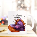 Tasse Becher Kindertasse Kinderbecher Kaffeetasse Kaffeebecher Tasse mit Einhorn mit Spruch Sprichwort Zitat I am a sleeping unicorn cup mug children cup children mug coffee cup coffee mug cup with unicorn with quote saying I'm a sleeping unicorn ts405