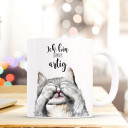 Tasse Becher Kindertasse Kinderbecher Kaffeetasse Kaffeebecher Tasse mit Katze und Spruch Sprichwort Zitat Ich bin immer artig… eigenartig großartig einzigartig cup mug coffee cup coffee mug children cup children mug cat with quote saying I'm always frien