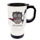 Tasse Becher Thermotasse Thermobecher Thermostasse Thermosbecher Magier Eule Zauberer Eulchen Harry mit Spruch Expecto Patronum cup mug thermo mug thermo cup magician owl wizard owl Harry with saying expecto patronum tb029