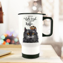 Thermobecher Thermotasse Thermosflasche Becher Tasse Kaffeebecher Grumpy Cat Katze mit Spruch der frühe Vogel...thermo cup thermal mug cup mug grumpy cat with quote saying the early bird...tb067