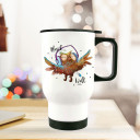 Thermobecher Thermotasse Thermosflasche Becher Tasse Eule mit Kopfhörer und Spruch Musik an Welt aus thermo cup owl with headphones and quote saying music on world off tb078.jpg