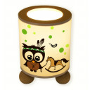 Hauptbild Tischlampe Eule als Indianer mit Schaukelpferd table lamp indian owl with rocking horse