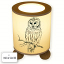 Tischlampe Eule Uhu auf Zweig table lamp owl owl on branch tl027