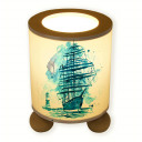 Tischlampe Segler Schiff mit Leuchtturm tl042 table lamp sailor ship with lighthouse tl042
