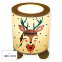 Tischlampe Nachttischlampe Kinderlampe Schlummerlampe Lampe Reh Hirsch Mädchen Indianer Boho mit Punkten table lamp reading light snooze lamp deer girl stag indian bohowith dots tl052