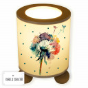 Tischlampe Nachttischlampe Kinderlampe Schlummerlampe Lampe Pusteblume Blume Löwenzahn Aquarell mit Punkten table lamp reading light snooze lamp dandelion flower watercolor with dots tl054