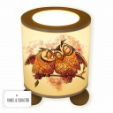 Tischlampe Nachttischlampe Leselampe Schlummerlampe Lampe verliebte Eulen auf Ast Eulen Pärchen table lamp reading light snooze lamp owls in love on a branch owl couple tl059