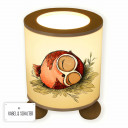 Tischlampe Nachttischlampe Leselampe Schlummerlampe Lampe verträumte Eule schlafend table lamp reading light dreamy owl asleep tl064