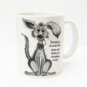 Tasse Becher Kaffeetasse Kaffeebecher Kindertasse Kinderbecher Tasse süßer Hund mit Spruch jeden Morgen die gleiche Frage cup mug kids cup kids mug coffee cup coffee mug cute dog with saying every morning the same question ts149