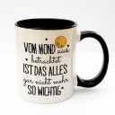 Tasse Becher Kaffeetasse Kaffeebecher Kindertasse Kinderbecher Spruch vom Mond aus betrachtet ist das alles gar nicht mehr so wichtig cup mug kids cup kids mug coffee cup coffee mug saying viewed from the moon everything does not seem so important ts158