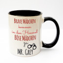 Tasse Becher Kaffeetasse Kaffeebecher Kindertasse Kinderbecher Brave Mädchen kommen in den Himmel Böse Mädchen zu Mr Grey cup mug kids cup kids mug coffee cup coffee mug good girls go to heaven bad girls go to mr Grey ts166