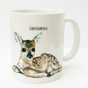 Tasse Becher Kaffeetasse Kaffeebecher Kindertasse Kinderbecher Reh Rehkitz Bambi mit Spruch Lieblingsmensch cup mug kids cup kids mug coffee cup coffee mug deer fawn bambi with saying favourite person ts175