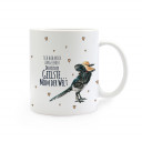 Tasse Elster mit Spruch Ich hab mich umgesehen... cup magpie with saying I looked around... ts262
