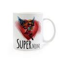 Tasse Muttertag mit Superheld und Spruch Super Mom cup mother's day with superhero and saying super mom ts267