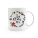 Tasse Muttertag mit Blumen und Spruch Es gibt nur eine beste Mama...meine cup mother's day with flowers and saying there is only one best mom ... mine ts270