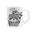 Tasse Waschbären mit Herz und Spruch you are the best dad cup racoons with heart and saying you are the best dad ts274