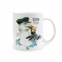 Tasse Kapitän Möwe mit Spruch Küstenkind cup captain seagull with saying coast child ts276