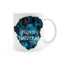 Tasse mit Universum Sternen Planeten und Spruch you're my universe cup with outer space stars planets and saying you're my universe ts288