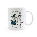 Tasse Becher Kaffeetasse Kaffeebecher Kindertasse Kinderbecher Einhorntasse Zauberer mit Einhorn und Spruch "Nur Verrückte hier, komm Einhorn... wir gehen" cup mug children cup children mug cofffee cup coffe mug unicorn cup magician with unicorn qoute say