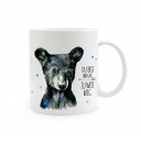 Tasse Bär mit Spruch du bist eindeutig zu weit weg Cup bear with qoute saying you are clearly too far away ts309