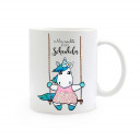 Tasse Becher Kindertasse Kinderbecher Kaffeetasse Kaffeebecher Einhorntasse Einhornbecher Einhorn auf Schaukel mit Spruch "Mir reicht's ich geh schaukeln" cup mug coffee cup coffee mug children cup children mug unicorn on swing with saying I have enough I