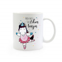 Tasse Becher Kaffeetasse Kaffeebecher Kindertasse Kinderbecher Einhorn Ballerina und Spruch man muss das Leben tanzen cup mug children cup children mug coffee cup coffee mug unicorn ballerina with saying you have to dance the life ts361