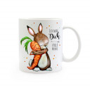 Tasse Becher Kaffeetasse Kaffeebecher Kindertasse Kinderbecher Hase Karotte und Spruch ich mag dich volle Möhre cup mug children cup children mug coffee cup coffee mug rabbit carrot and saying i like you full carrot ts362