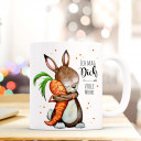 Tasse Becher Kaffeetasse Kaffeebecher Kindertasse Kinderbecher Hase Karotte und Spruch ich mag dich volle Möhre cup mug children cup children mug coffee cup coffee mug rabbit carrot and saying i like you full carrot ts362