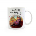 Tasse Becher Kaffeetasse Kaffeebecher Kindertasse Kinderbecher Katzentasse Katzenbecher Katze Kater mit Spruch Mein Viertel meine Straße meine Regeln cup mug coffee cup coffee mug children cup children mug tomcat cat with saying my district my street my r