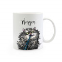 Tasse Becher Kaffeetasse Kaffeebecher Kindertasse Kinderbecher Katze Kater mit Spruch Zitat Morgen cup mug coffee cup coffee mug children cup children mug cat tomcat with saying morning ts384