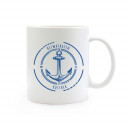 Tasse Becher Kaffeetasse Kaffeebecher Kindertasse Kinderbecher Ankertasse Anker Kompass mit Spruch Zitat Sprichwort Heimathafen Rostock maritim cup mug coffee cup coffee mug children cup children mug anchor compass with quote saying Rostock my home port m