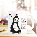 Tasse Becher Kindertasse Kinderbecher Kaffeetasse Kaffeebecher Faultier und Eule mit Spruch Zitat Ich spüre das Tier in mir… ich glaub es ist ein Faultier cup mug coffee cup coffee mug children cup children mug sloth and owl with saying quote I can feel t