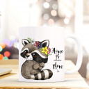 Becher Tasse Kaffeetasse Kaffeebecher Waschbär mit Spruch Home is where mom is Cup mug coffee mug raccoon with quote saying home is where mom is ts423_H.jpg