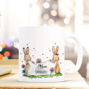 Tasse Becher Kaffeetasse Kaffeebecher zum Muttertag mit Hasen Punkten und Spruch Mama ist unsere Superheldin Cup mug coffee cup coffee mug for mother's day with rabbits dots and quote saying mum is our superhero ts431_H.jpg