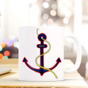 Tasse Becher Kaffeetasse Kaffeebecher Maritim mit Anker in blau und Spruch Home Cup mug coffee cup coffee mug maritime with anchor and quote saying home ts437_H.jpg