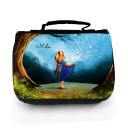 Waschtasche Waschbeutel Kulturbeutel Kosmetiktasche Reisewaschtasche Sterntaler Märchen Mädchen im Wald mit Wunschnamen washbag toilet bag sponge bag cosmetics bag travel washbag star money fairy-tale girl in forest with desired name wt117