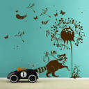 wandtattoo-waschbär-pusteblume
